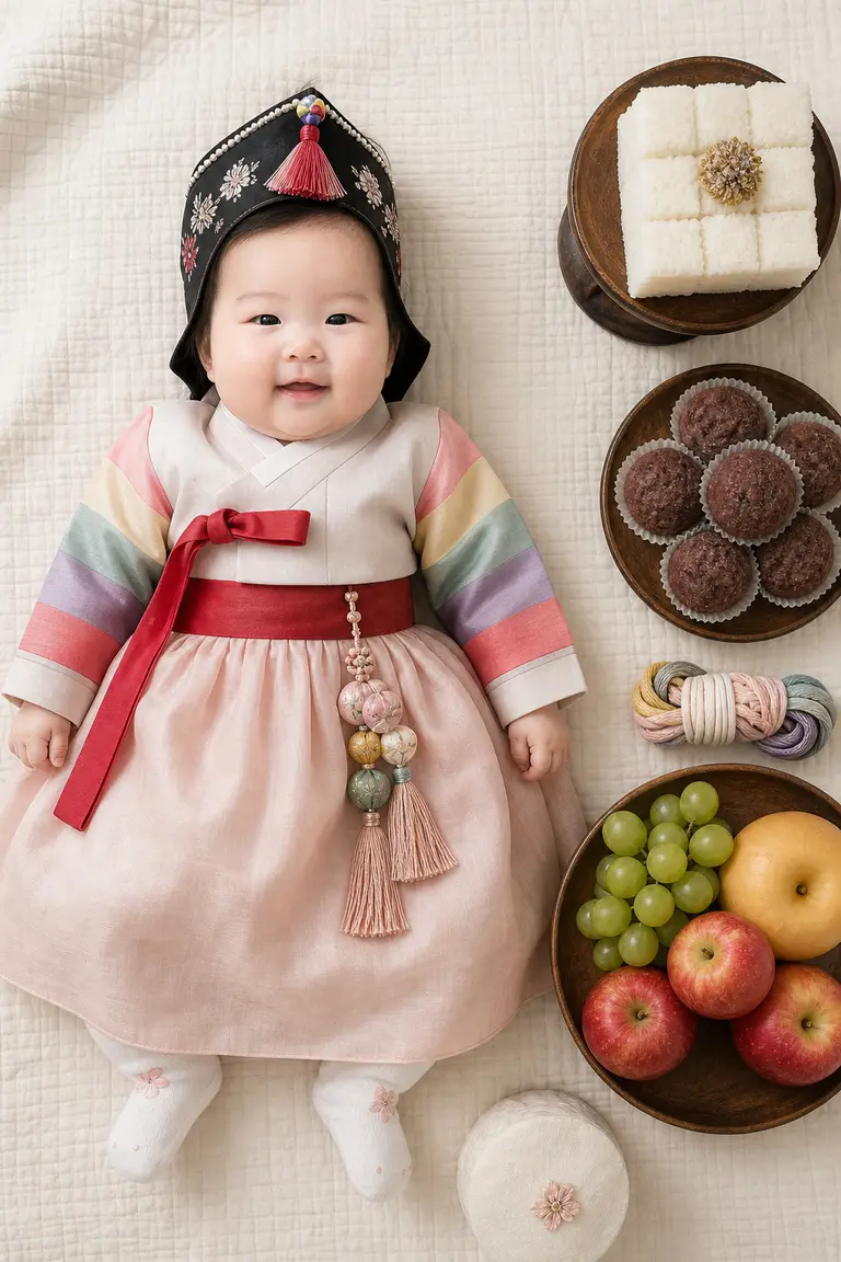 백일상 한 상 가득 탑다운