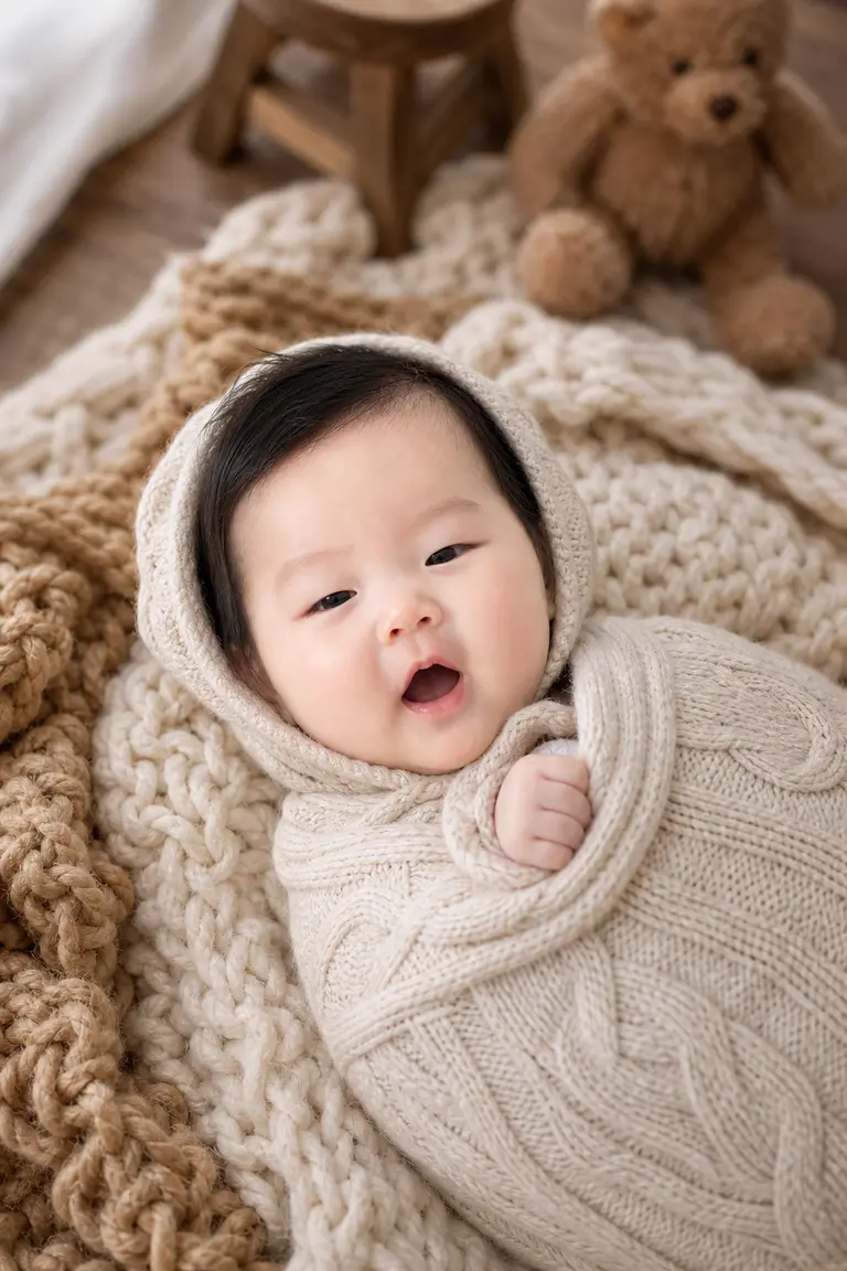 겨울 니트 포근한 바닥놀이