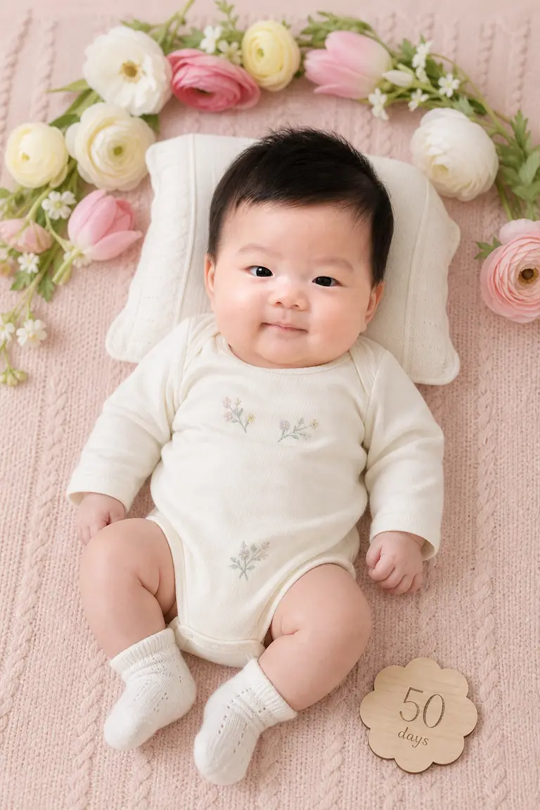 블러쉬 플라워 50일 마일스톤