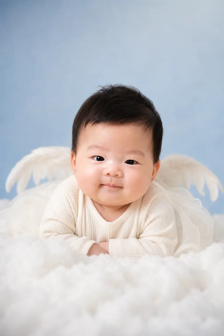 파우더블루 천사날개
