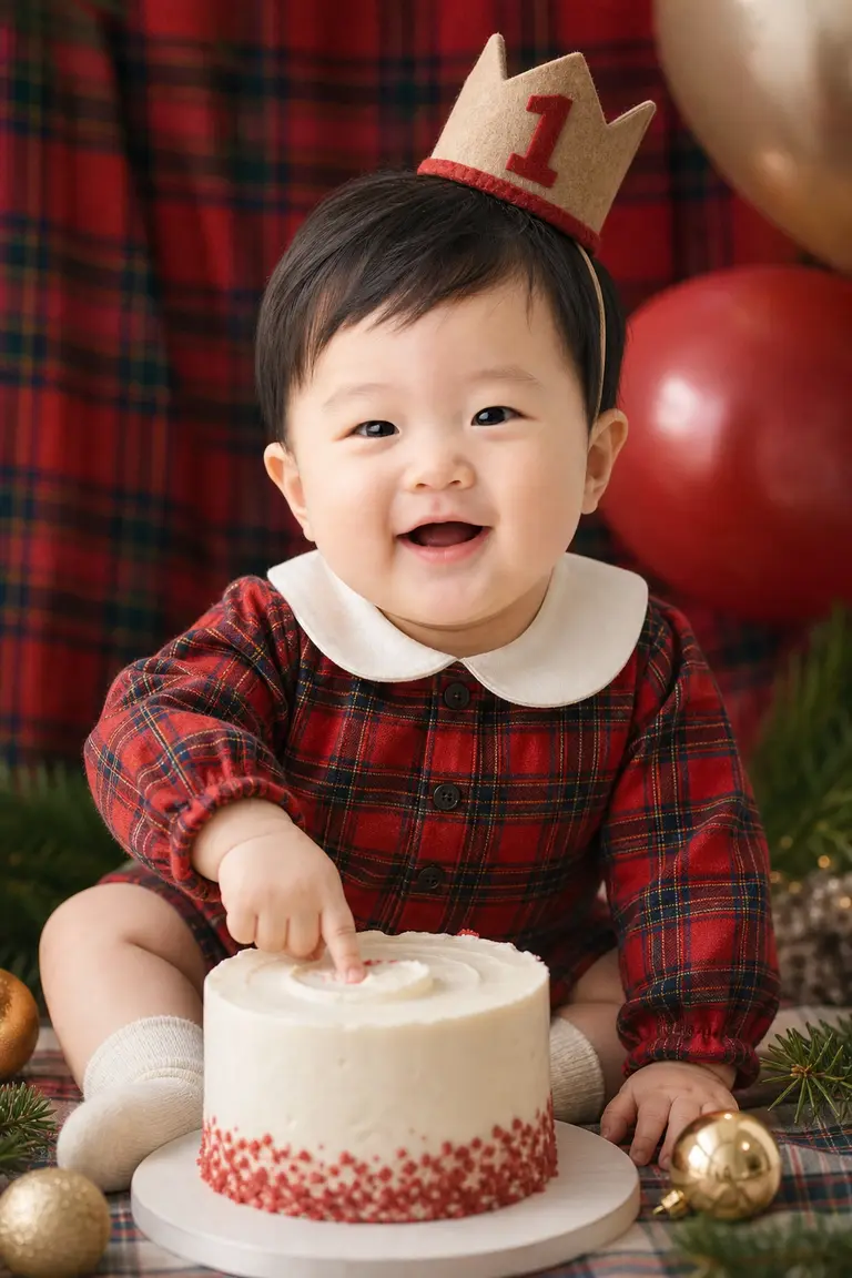 레드 타탄 케이크 스매시 돌