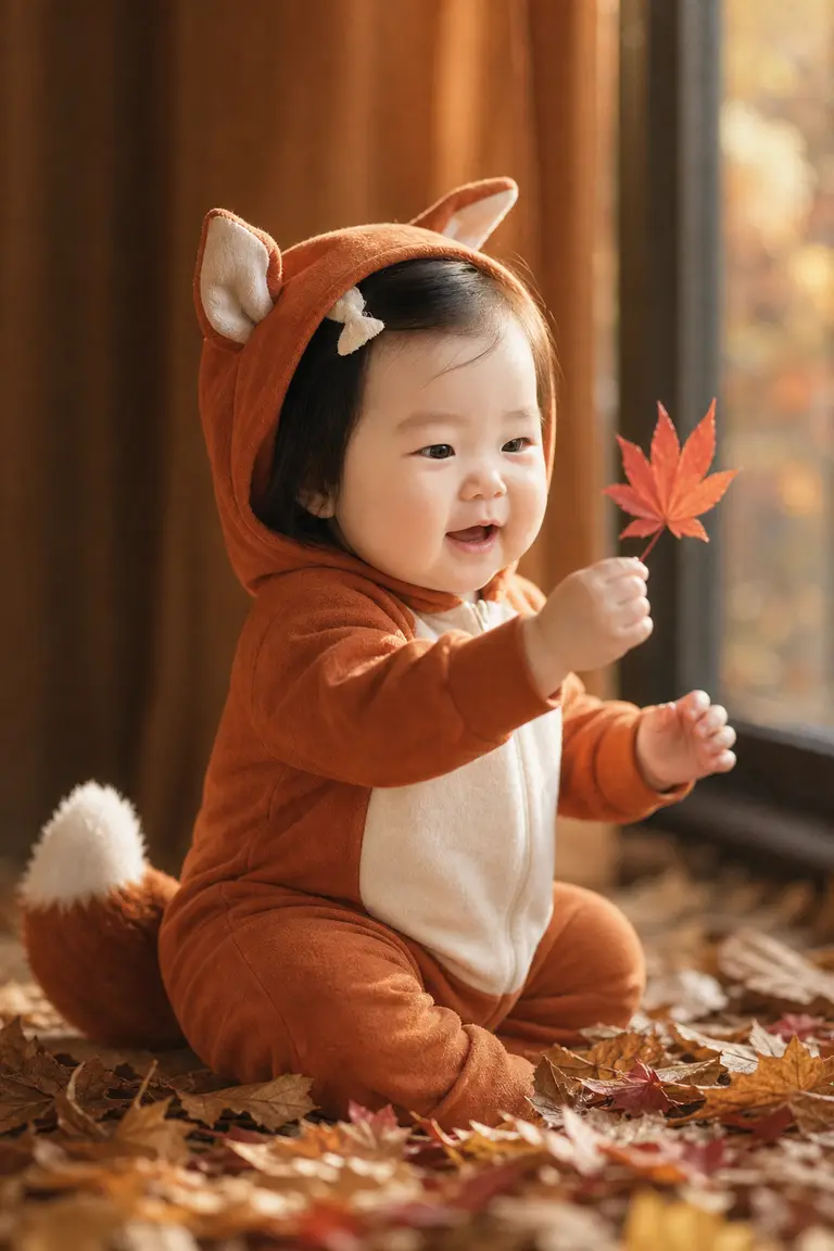 단풍 여우 (옆모습)