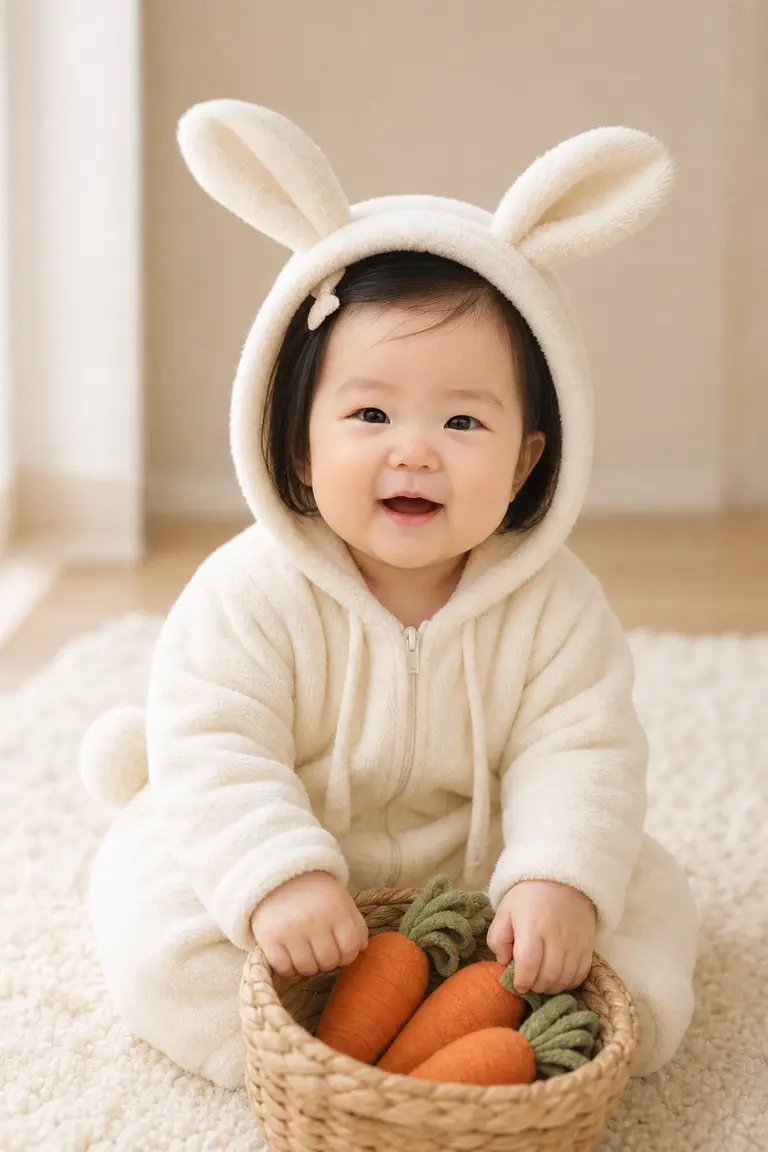 보송보송 아기토끼 (크림 스튜디오)