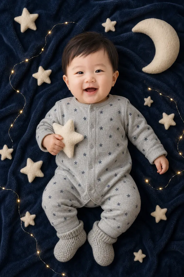 별바다에 누운 아기 (탑다운)