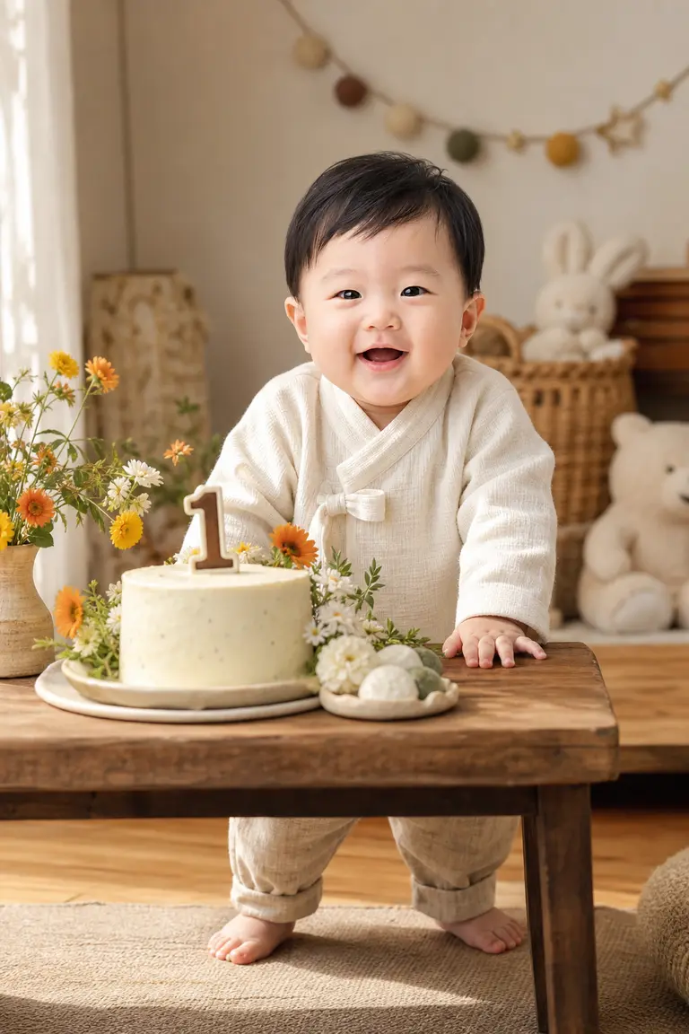 돌상 잡고 일어서기 · 까꿍 순간