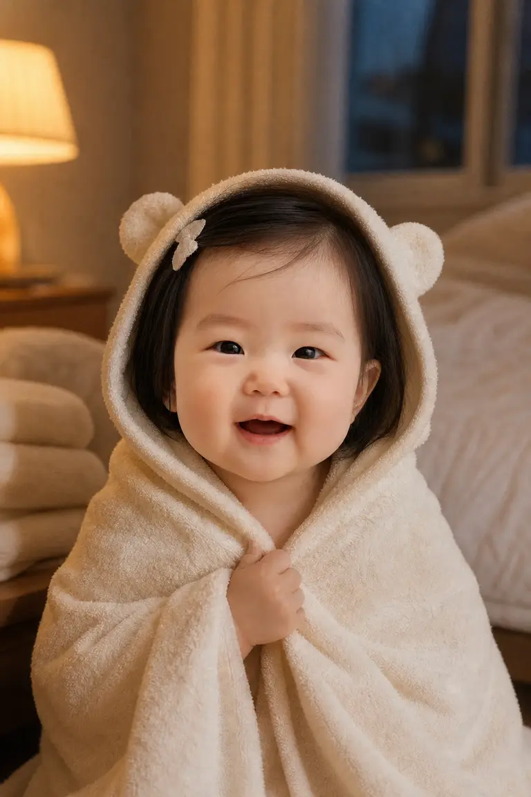 저녁 목욕 가운