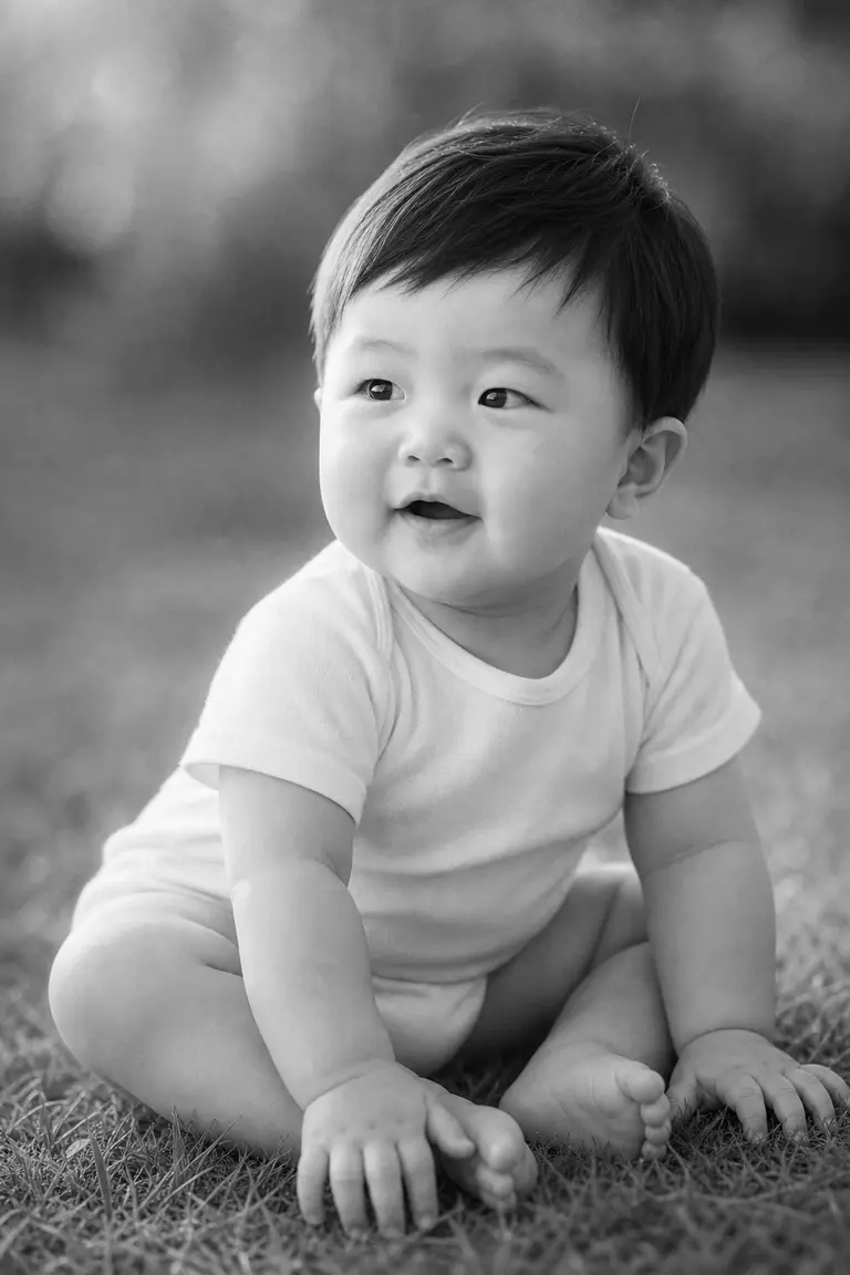 흑백 잔디 위 파인아트