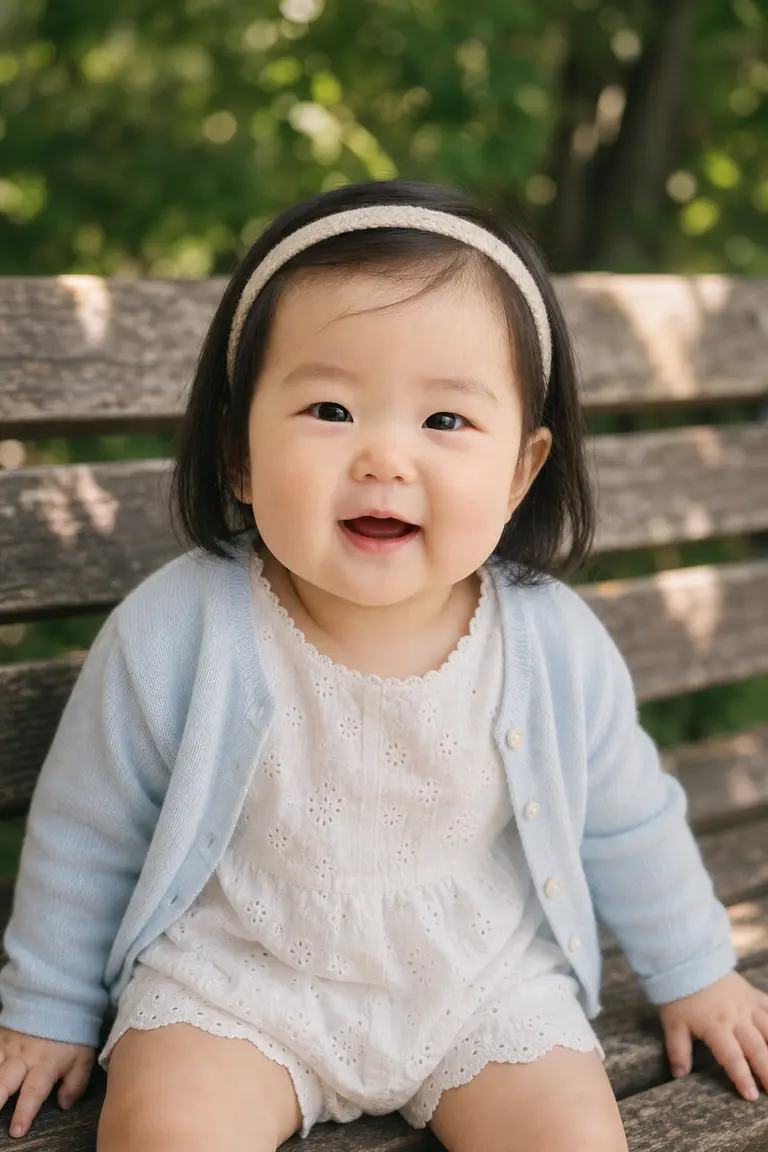 나무 그늘 벤치 클로즈업