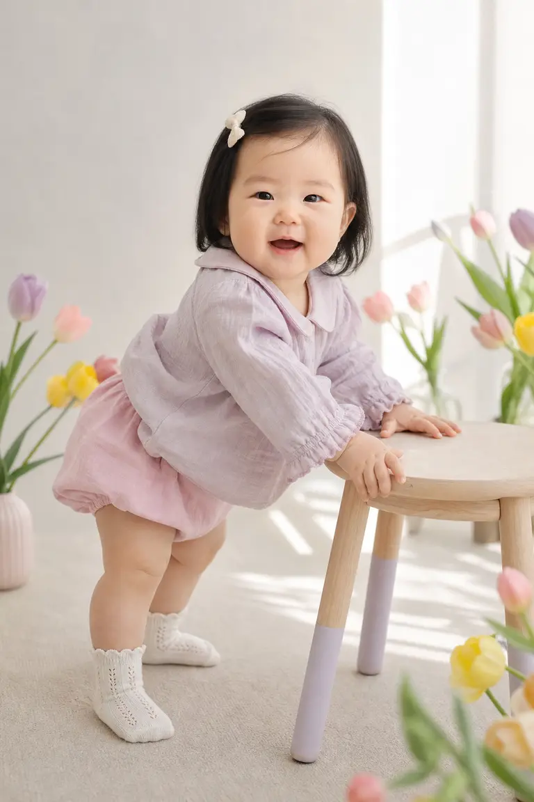 파스텔 튤립 스튜디오 일어서기