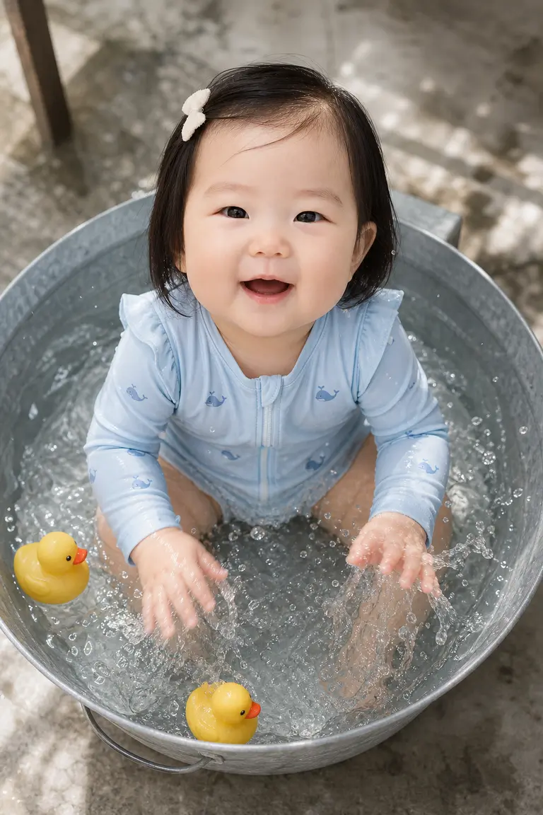 래쉬가드 물놀이 탑다운