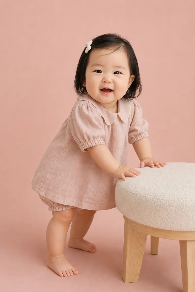블러시 일어서기 풀샷