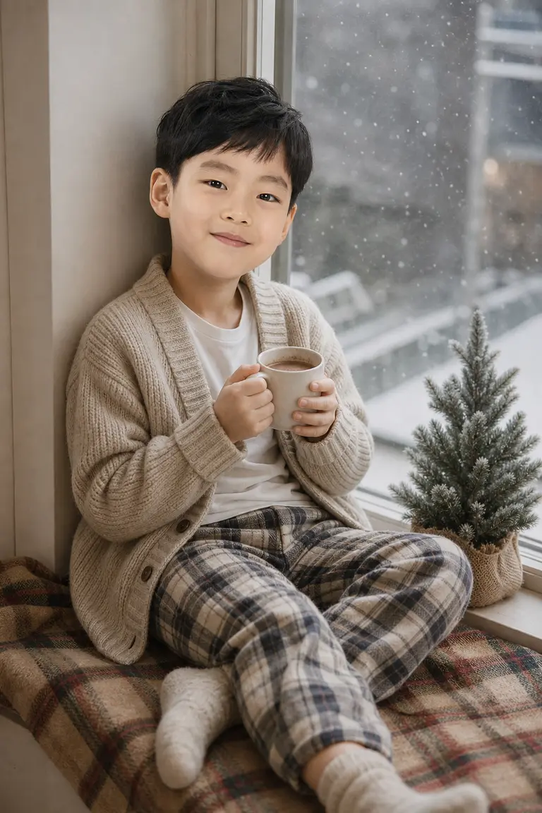 코코아 창가 스노우