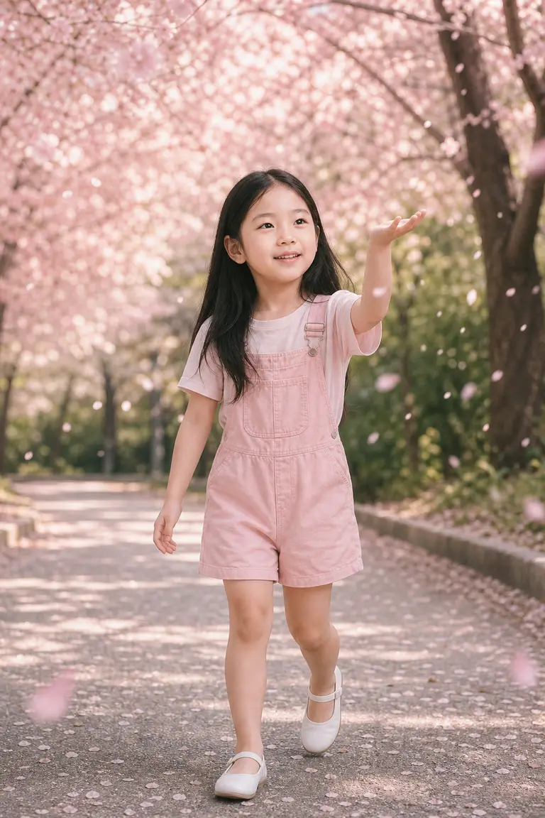 봄날 벚꽃길 산책