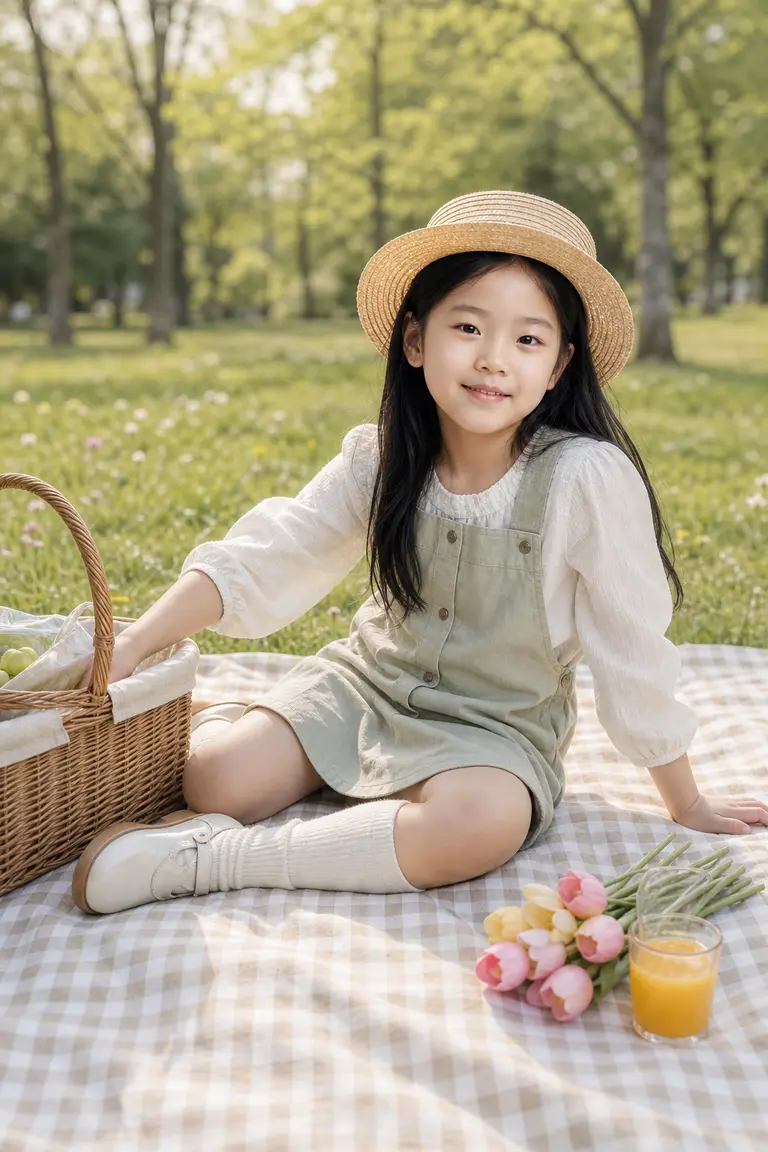 봄 소풍 3/4 앵글