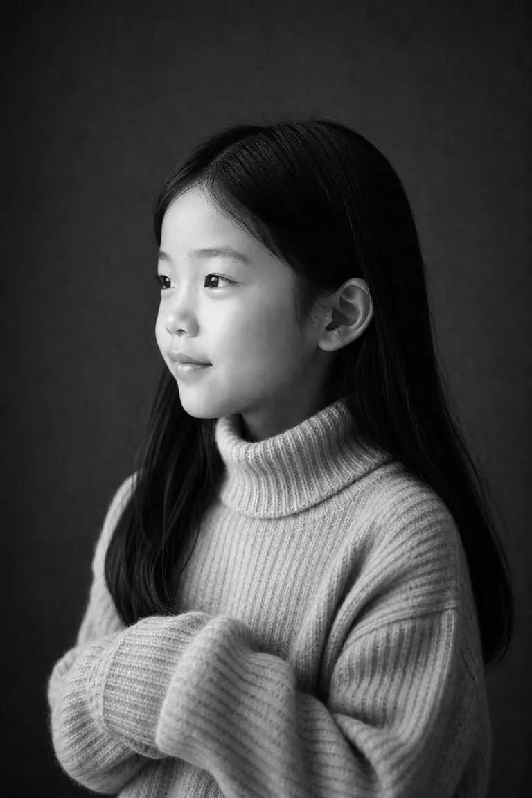 흑백 파인아트 겨울 프로필