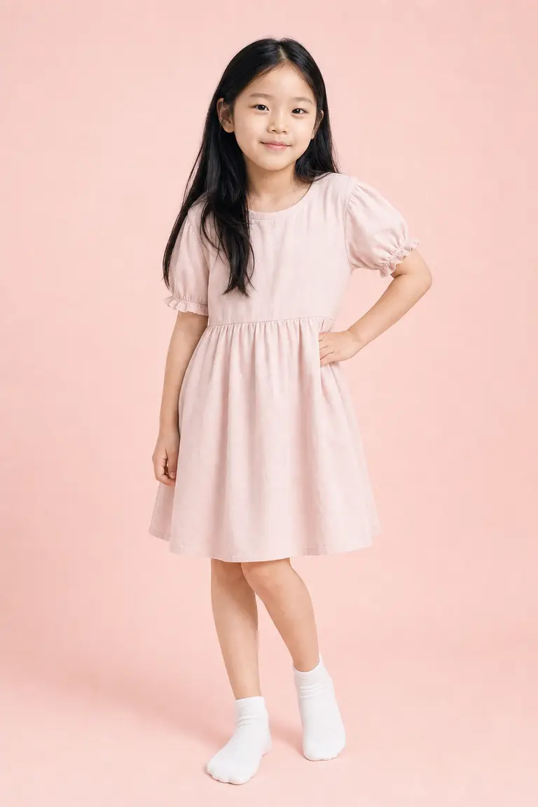 블러시 핑크 전신 스탠딩