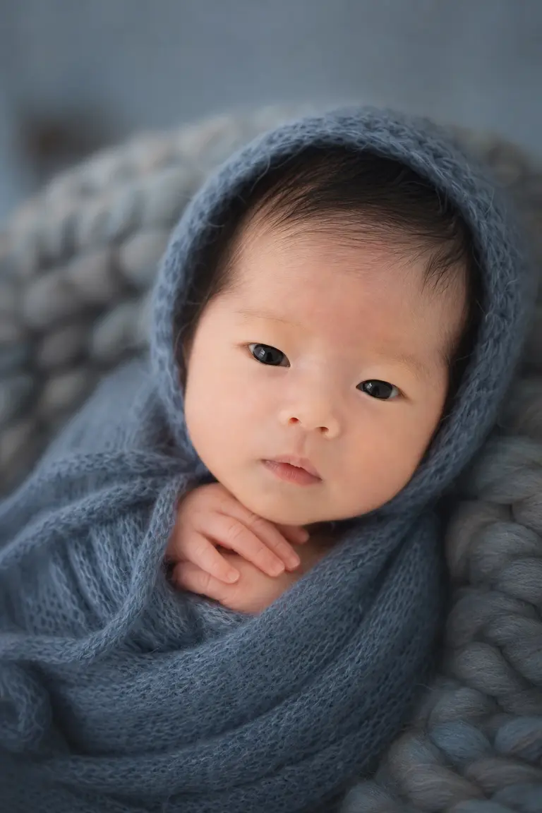 겨울 블루아워 파랑