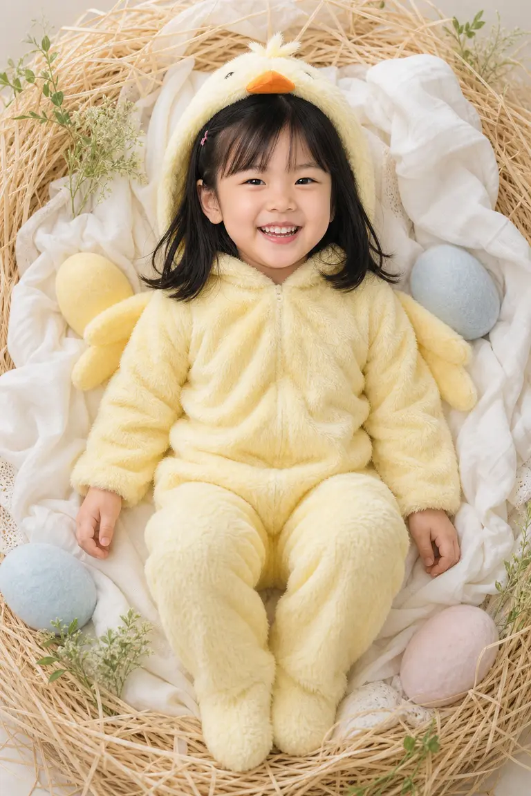 봄날 병아리 탑다운