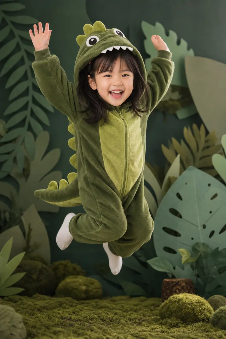 초록 공룡 점프 컷