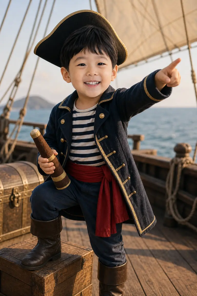 해적 선장 갑판