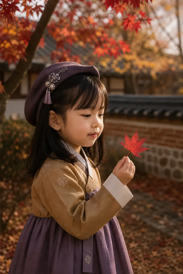 가을 단풍 측면 - 단풍 뜰