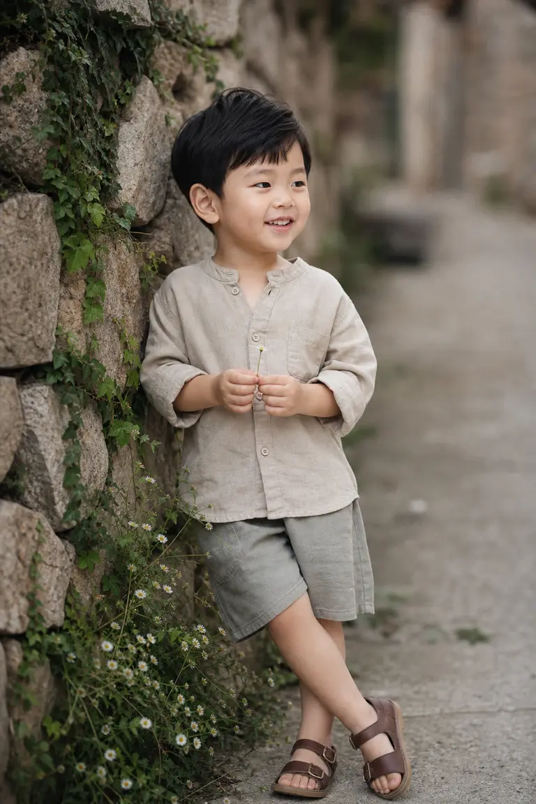 돌담길 옆모습
