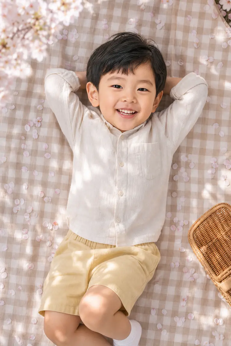 벚꽃 돗자리 탑다운 피크닉