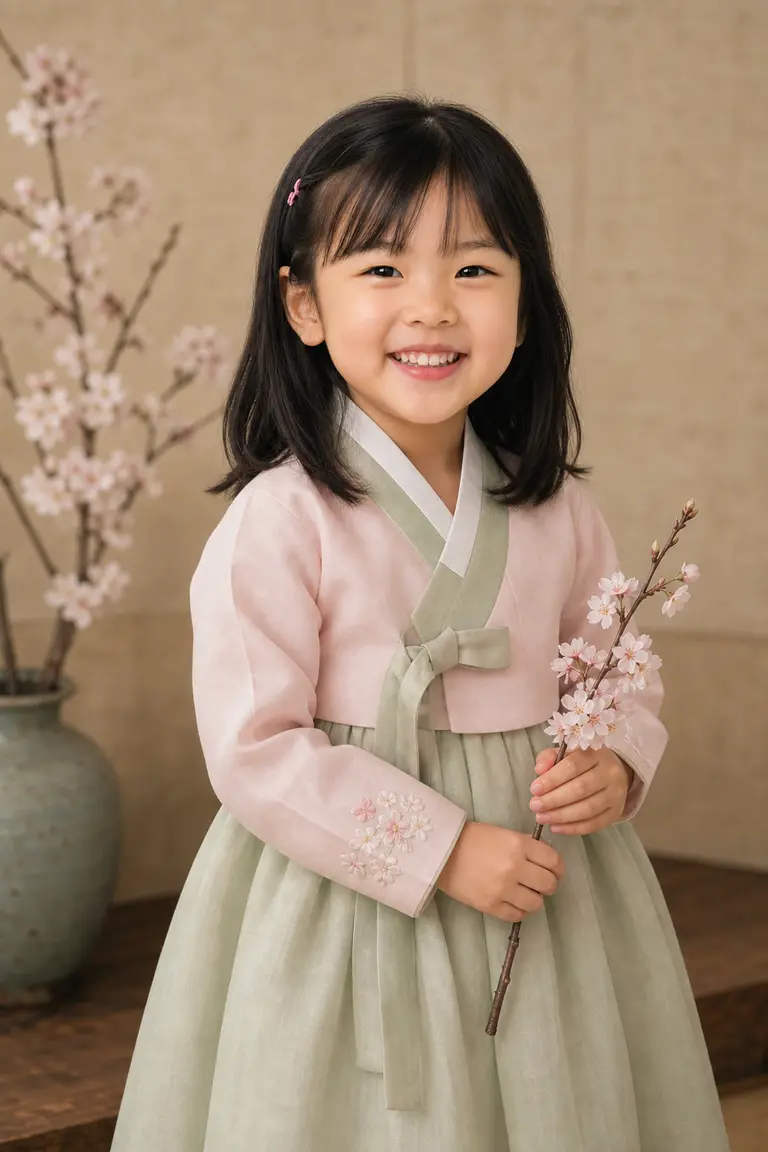 봄 한복 벚꽃 스튜디오