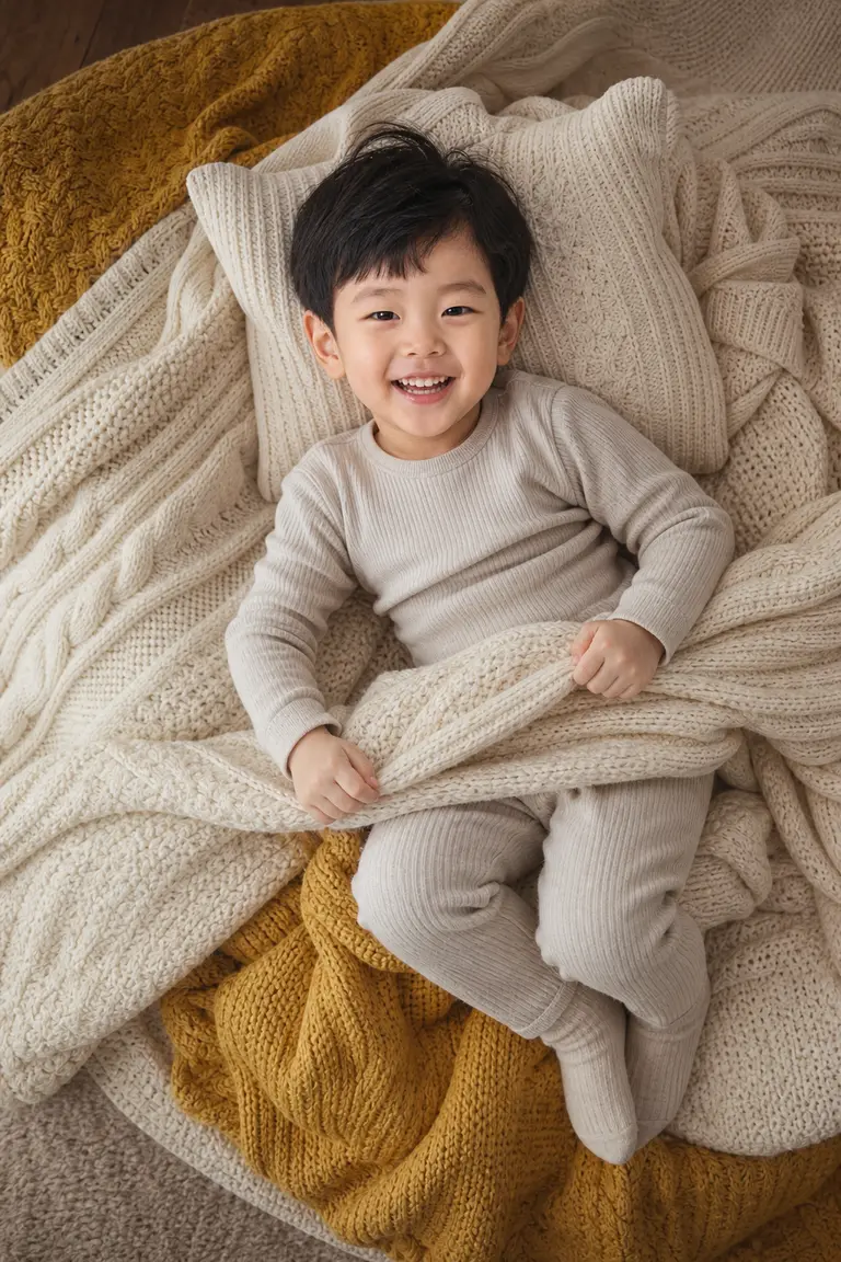 코코아 담요 요새 탑다운