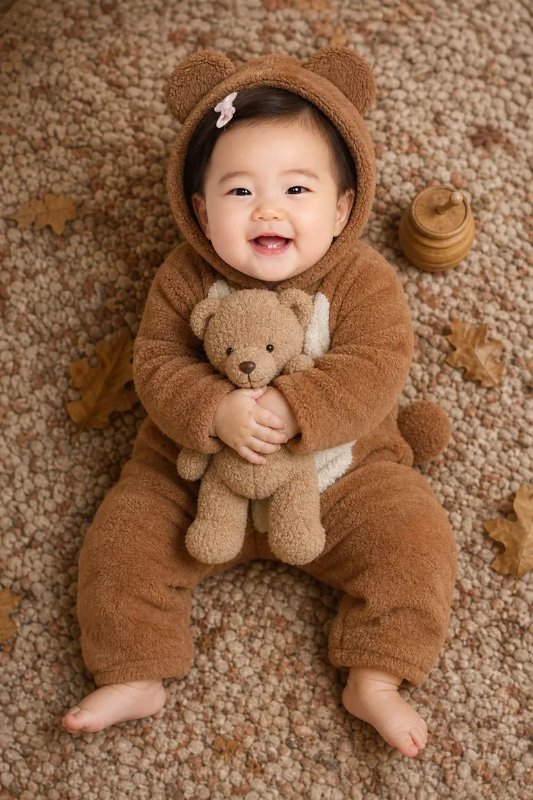 캐러멜 곰돌이 · 탑다운 담요 컷