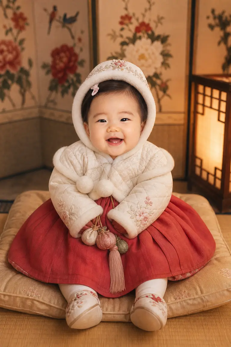 아얌 겨울 병풍 컷