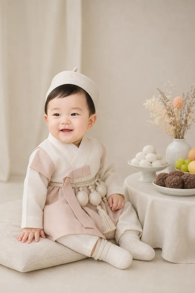 백일상 파스텔 컷