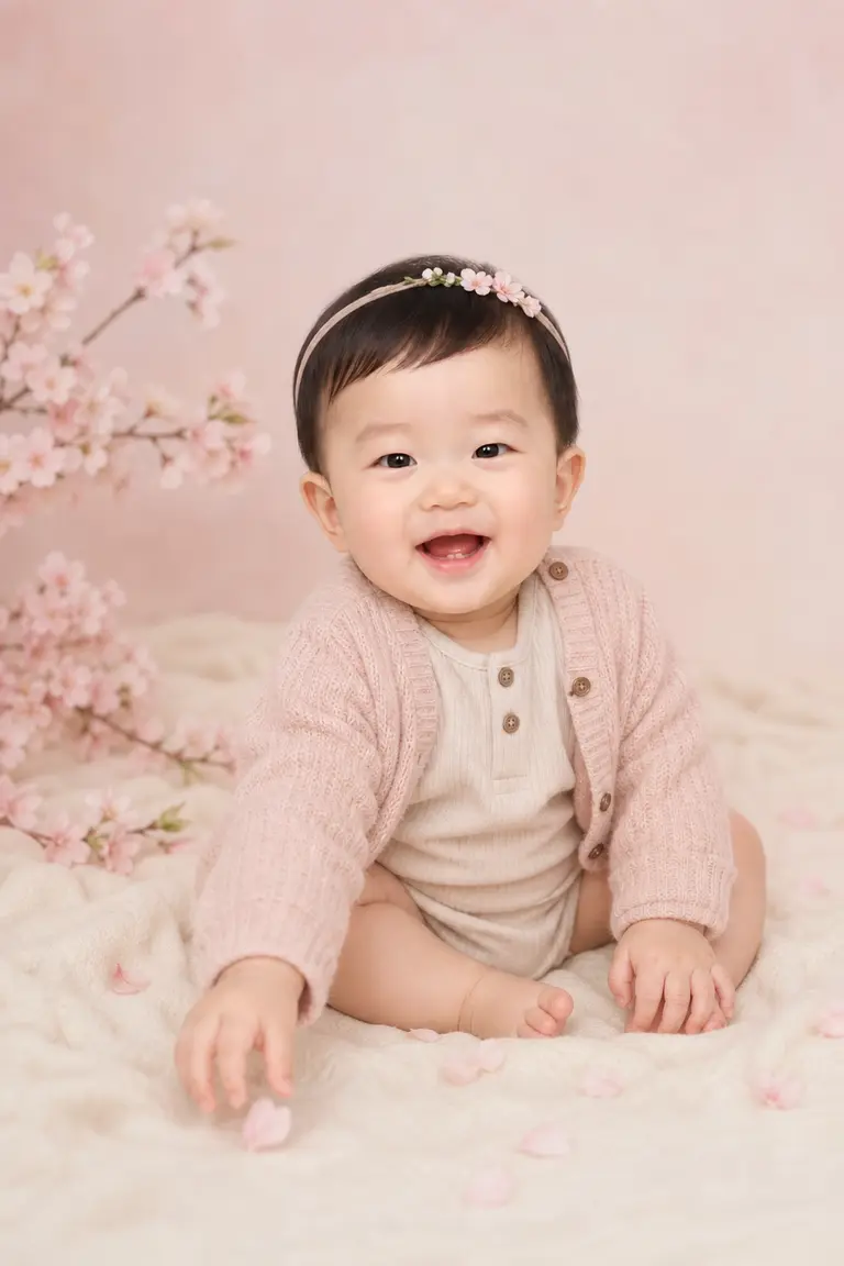 벚꽃 흩날리는 파스텔 스튜디오