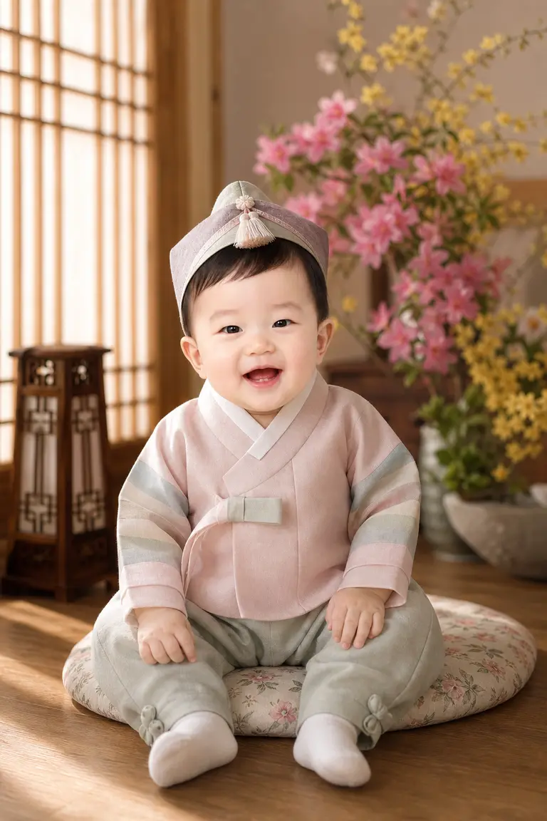봄꽃 한복 전통 스냅