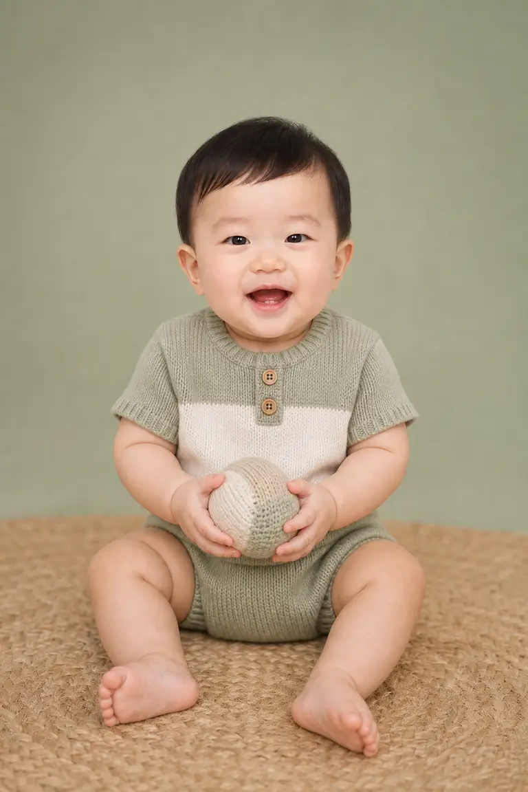 세이지 그린 전신 시팅