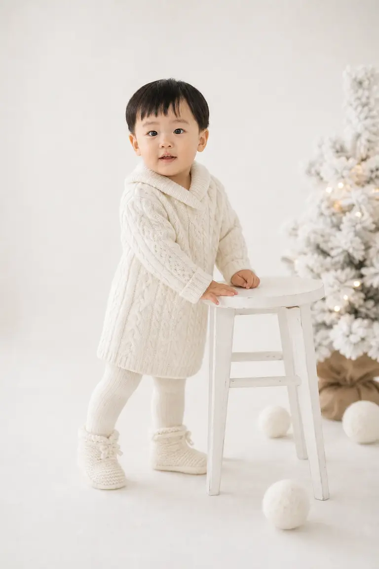 화이트 크리스마스 니트