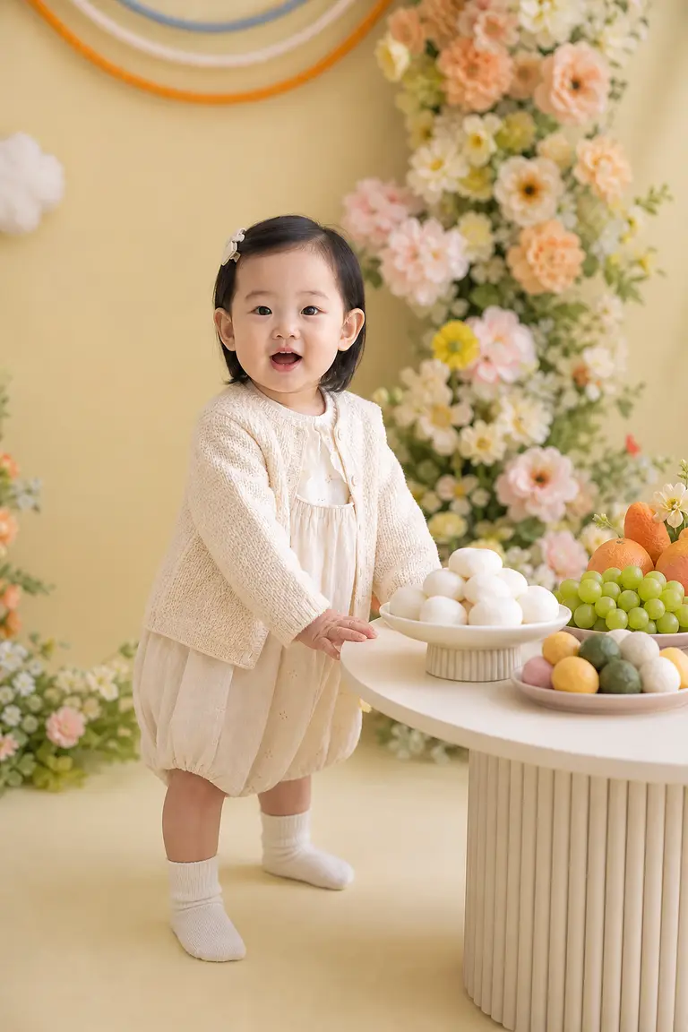 파스텔 모던 컬러 돌상