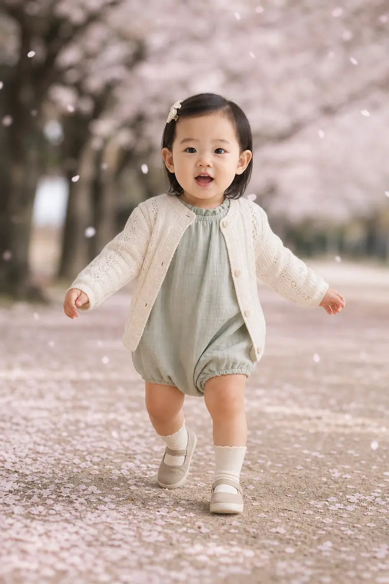 벚꽃길 첫 걸음
