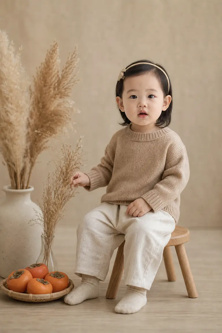 한지 스튜디오 가을 화보
