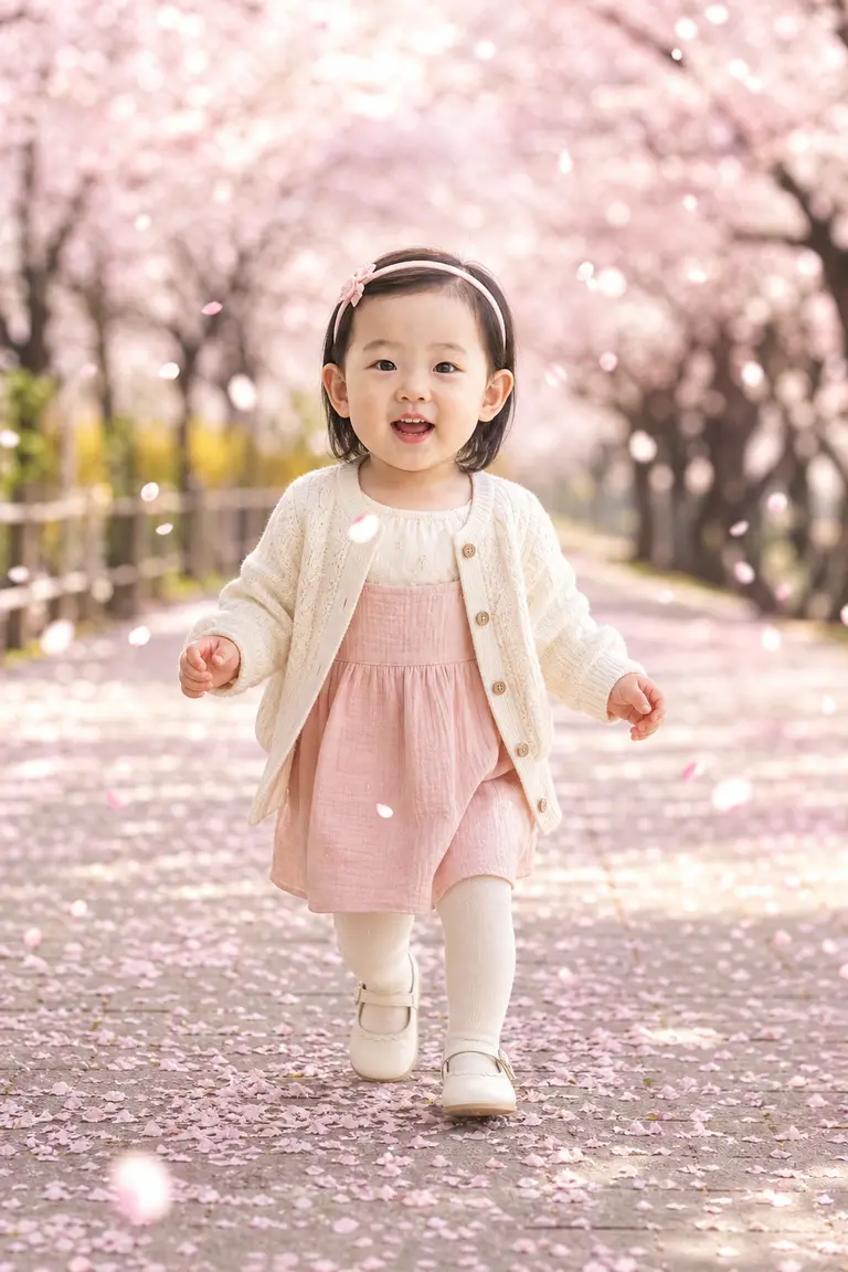벚꽃 터널 아장아장