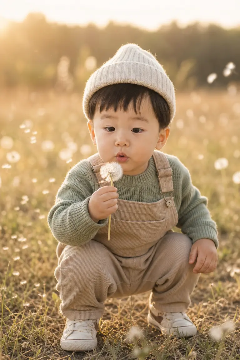 민들레 홀씨 역광