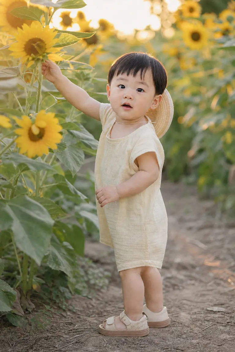 해바라기 밭 아장아장