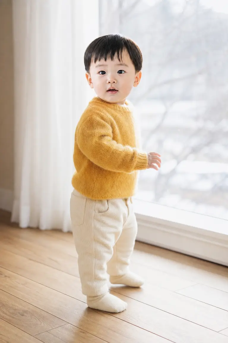 한겨울 창가 전신 스냅