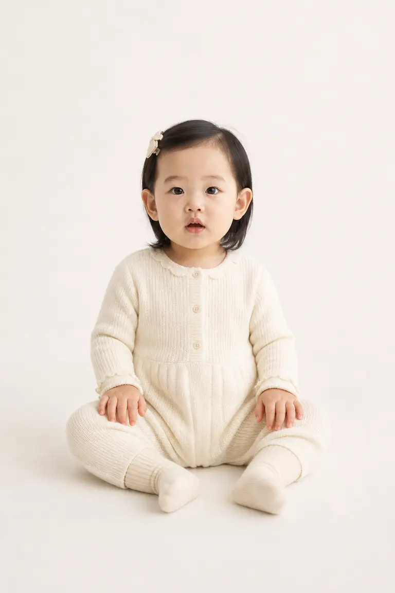 아이보리 정통 정면 컷