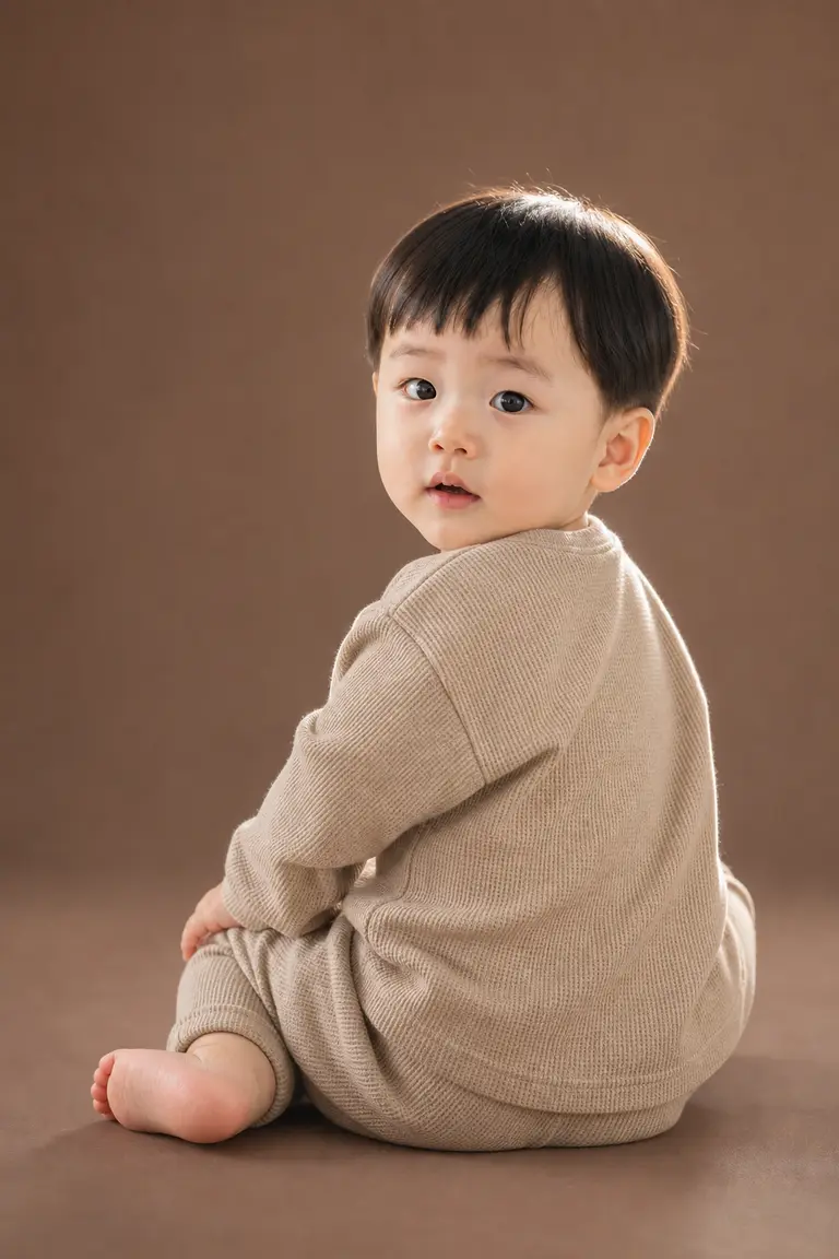 모카 브라운 뒤돌아보기