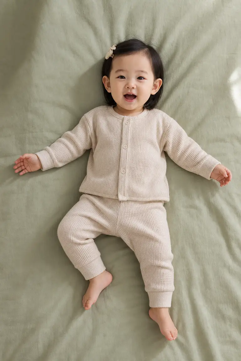 세이지 그린 탑다운 컷